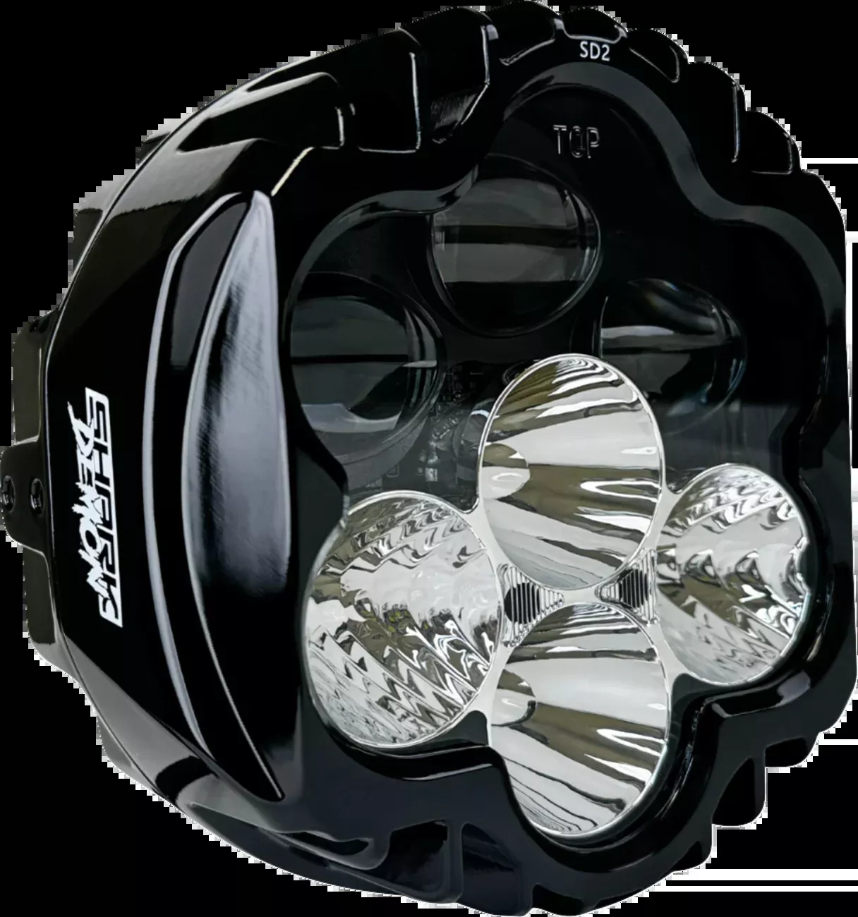 Custom Dynamics 7″ Shark Demon 2 Universal LED Headlight for Harley Davidson
