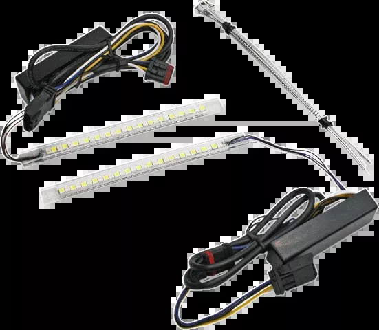 Custom Dynamics Amber White LED Front Fairing Vent Trim Kit 14-23 Harley Touring