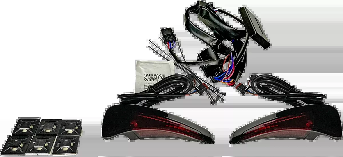 Custom Dynamics Backrest Red LED Lights 2014-2024 Harley Touring FLHTK FLTRU