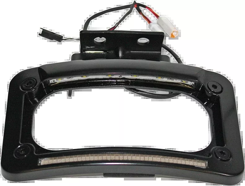 Custom Dynamics Black Dual LED Rear License Plate Frame 2014-2023 Indian Chief