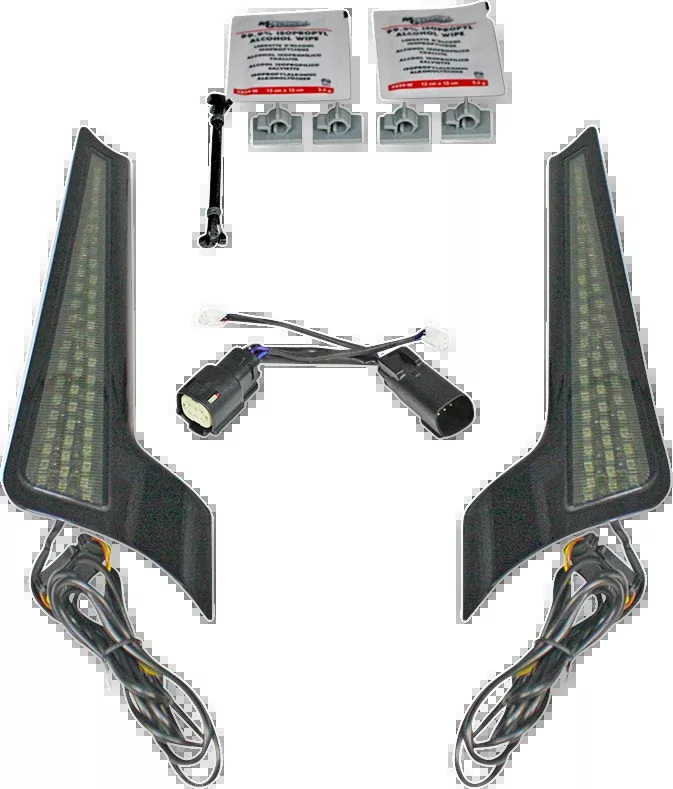 Custom Dynamics Black LED Fascia Panel Lights 2014-2023 Harley Touring Models