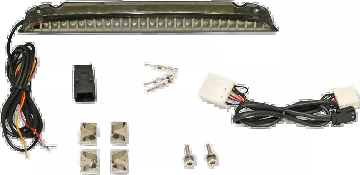 Custom Dynamics Black LED Rear Luggage Rack Light 1996-2013 Harley Softail FLSTF