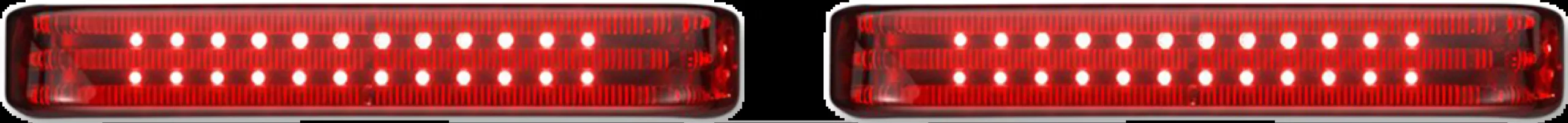 Custom Dynamics Black LED Red Lens Saddlebag Lights 2010-2013 Harley CVO Touring