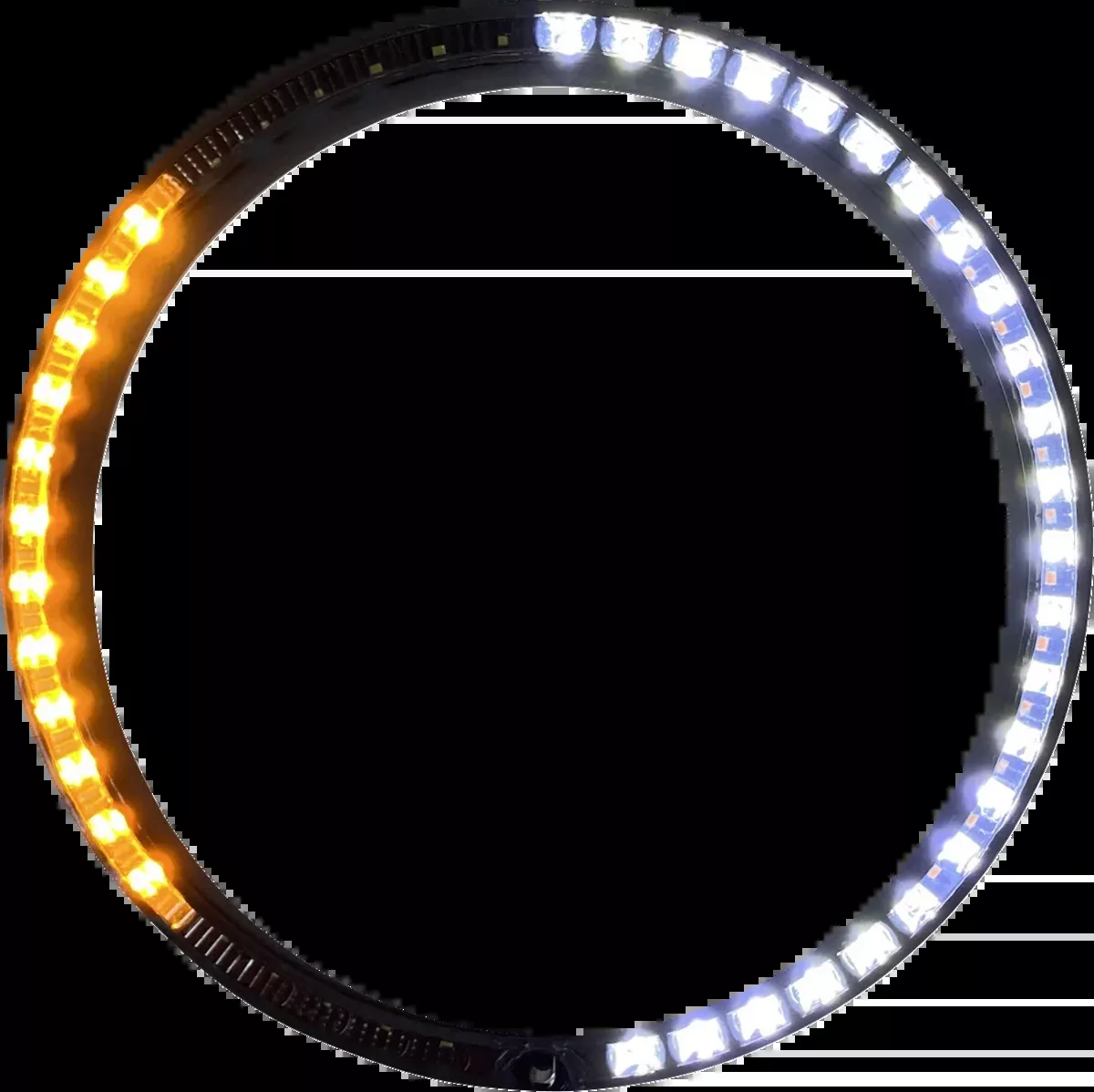 Custom Dynamics Black LED Sequential Headlight Trim 1999-05 Harley Touring FLHT