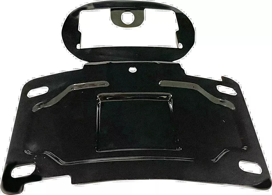 Custom Dynamics Black License Plate Relocation Mount for 2014-24 Harley Touring