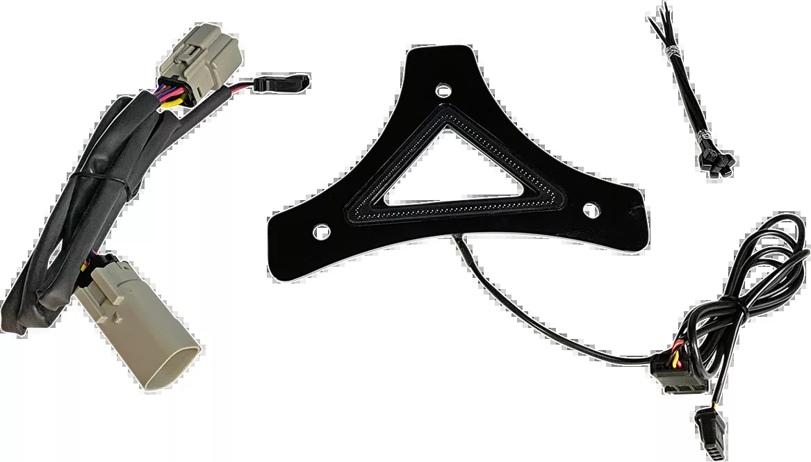 Custom Dynamics Black Sissy bar Backrest LED Brake Light 2015-2024 Harley Trike