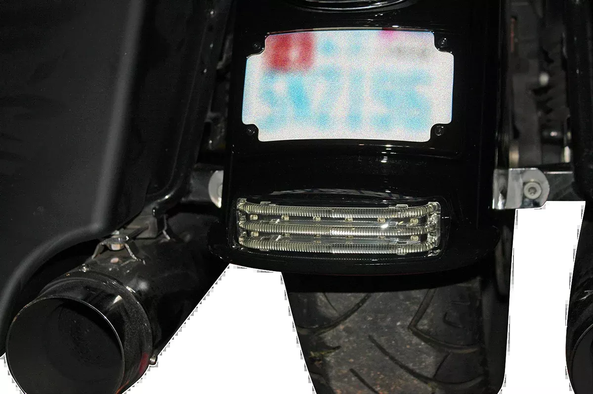 Custom Dynamics Black Smoke Lens Rear Fender Tip Light 2009-2019 Harley Touring