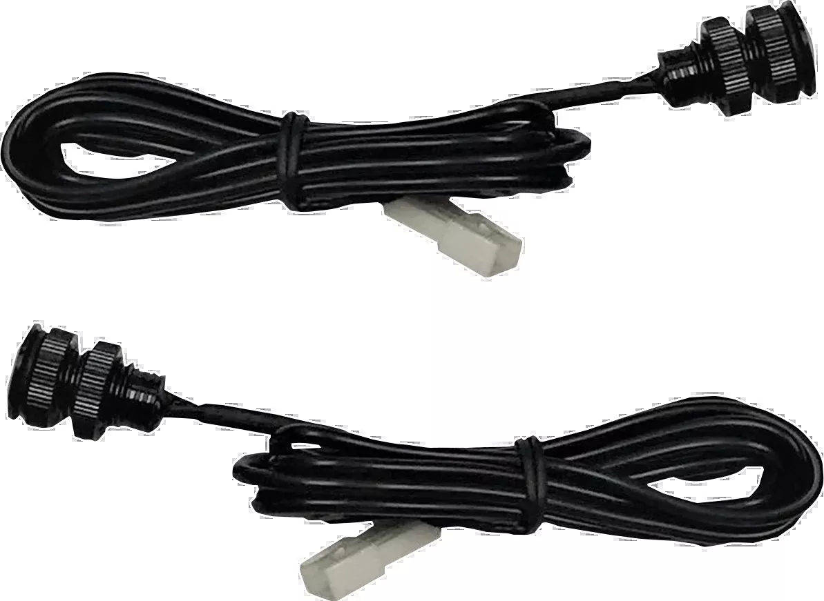 Custom Dynamics Black Universal Run Brake Turn Motorcycle Red LED Boltz Lights