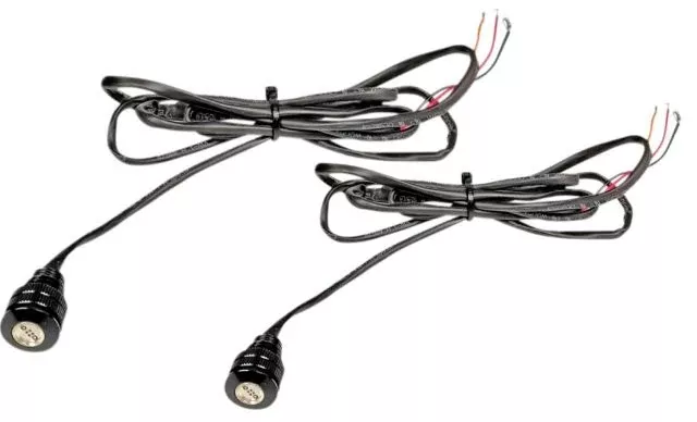 Custom Dynamics Boltz Black Universal Amber White LED Turn Signal Lights Harley
