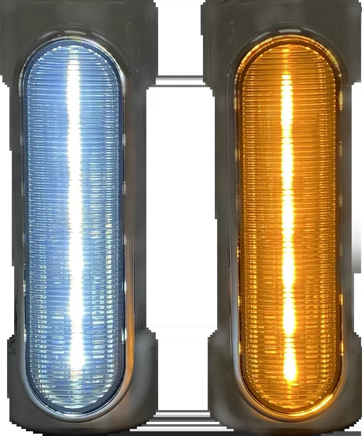 Custom Dynamics Chrome Engine Guard LED Lights 2014-2024 Harley Touring Models