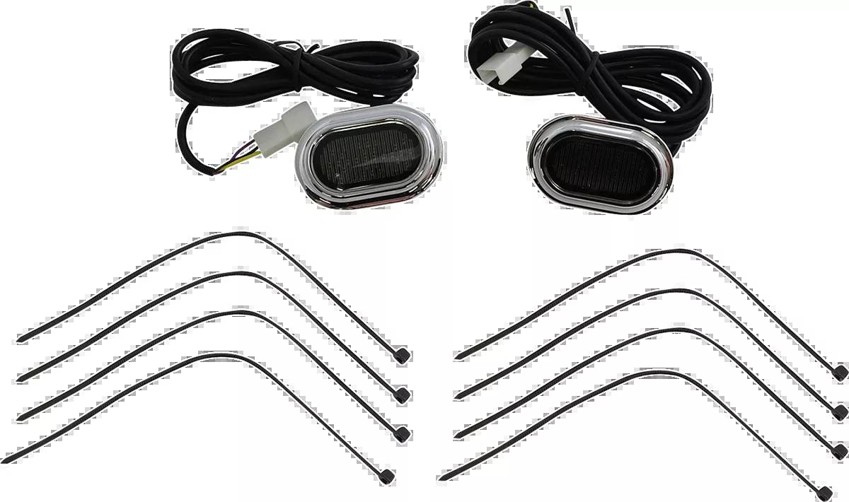 Custom Dynamics Chrome LED Antenna Grommet Lights 2006-2022 Harley Touring FLHX