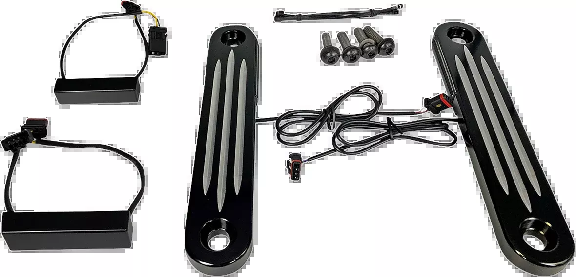 Custom Dynamics Chrome LED Light Strips Turn Signals 2014-2021 Harley Touring