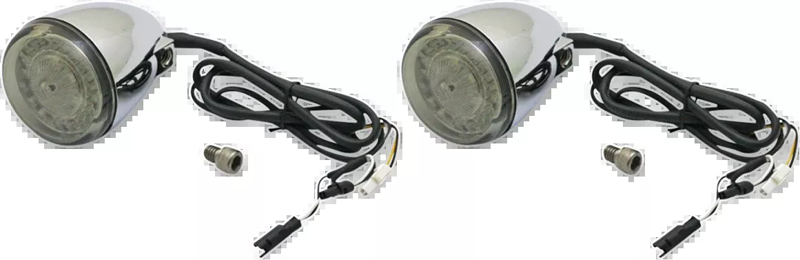 Custom Dynamics Chrome Probeam Front LED Turn Signal Kit 2014-2023 Indian Chief