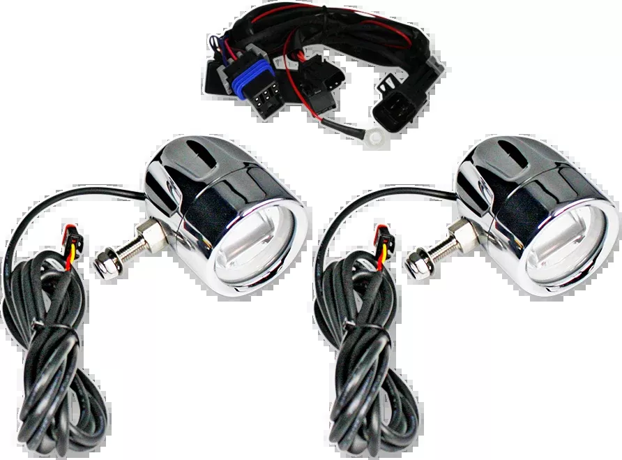 Custom Dynamics Chrome Probeam LED Fog Light Kit 14-23 Indian Chief Roadmaset
