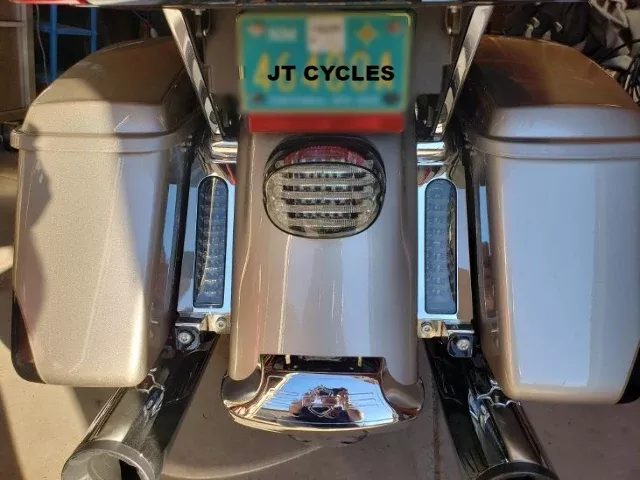 Custom Dynamics Chrome Probeam LED Saddlebag Fillerz for 2014-24 Harley Touring
