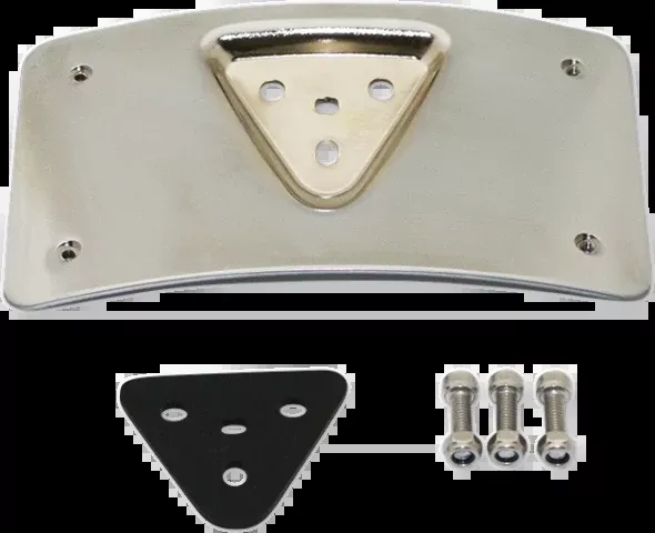 Custom Dynamics Chrome Radius Motorcycle License Plate 1999-2024 Harley FLH FXR