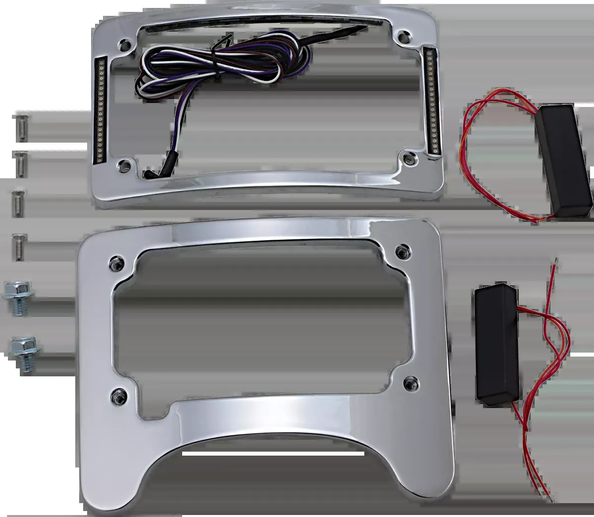 Custom Dynamics Chrome Turn Signal Eliminator Kit for 1997-2024 Harley Touring