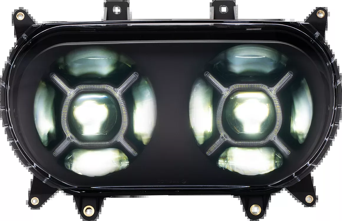 Custom Dynamics Double-X LED Headlight Assembly 2015-2024 Harley Road Glide FLTR