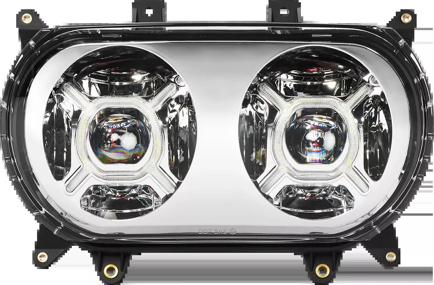Custom Dynamics Double-X ProGlow LED Headlight fits 2015-2025 Harley Road Glide