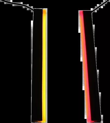Custom Dynamics Dual Color 14″ Plasma Rods for Harley Touring Saddlebags