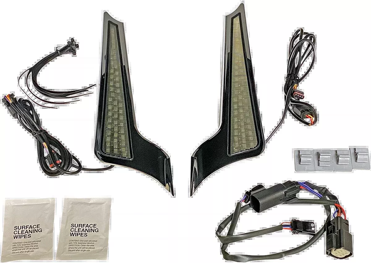 Custom Dynamics Dual Color Fascia LED Panel Lights 2010-2013 Harley FLTRX FLHX