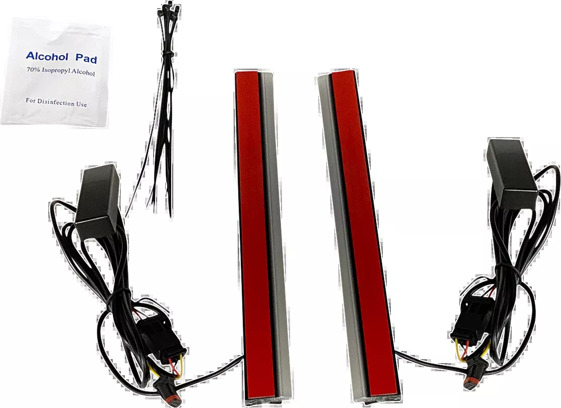 Custom Dynamics Dual Color Rear LED Plasma Rods Accent Light Kit for Harley