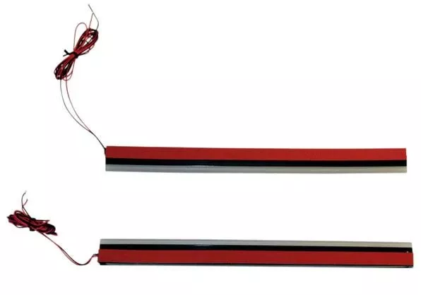 Custom Dynamics Dual Function Plasma Rods for Harley Davidson Touring Models 8 inch RED LED (For standard sized saddlebags)