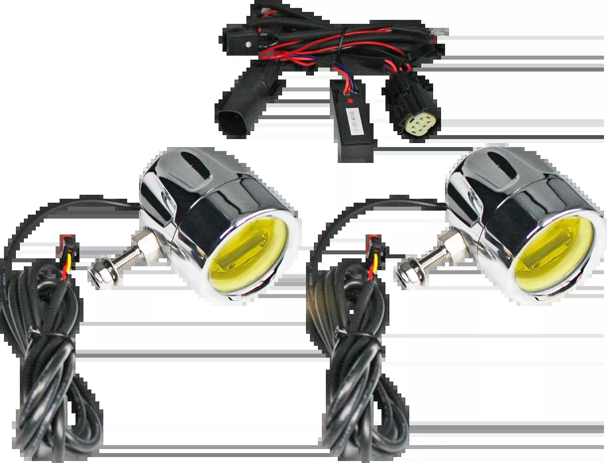 Custom Dynamics Fog Light – Chrome – Yellow Lens – PB-FOG-BCM-YC