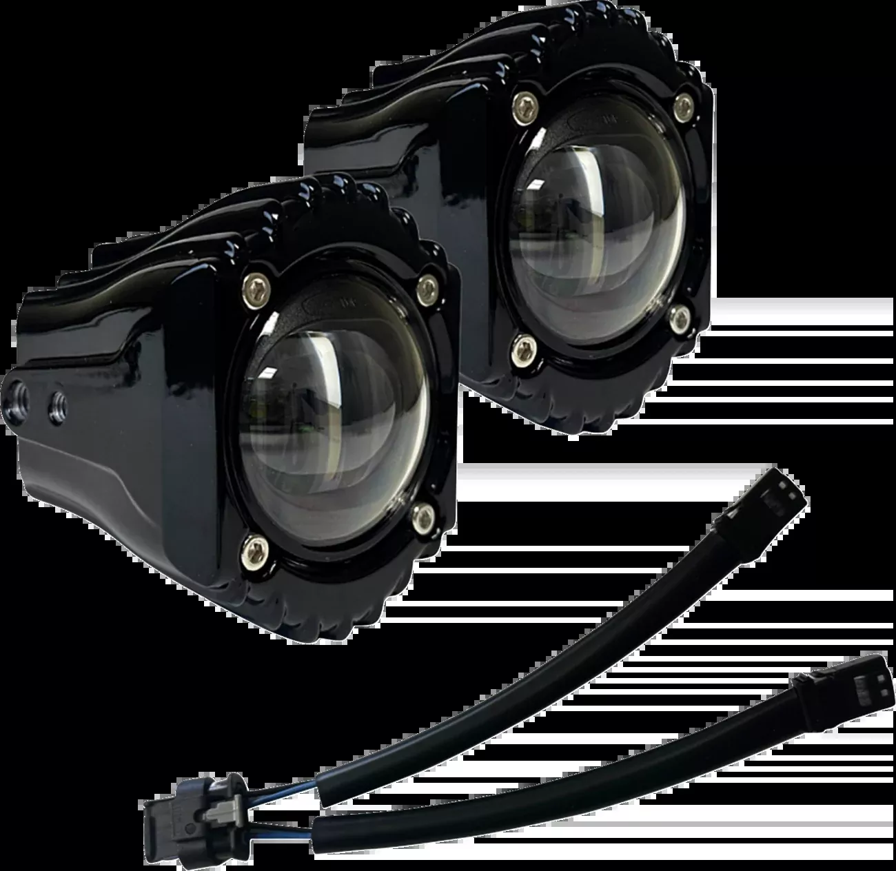 Custom Dynamics Fog Light - White/Clear - Harley-Davidson - SD-FOG-6W