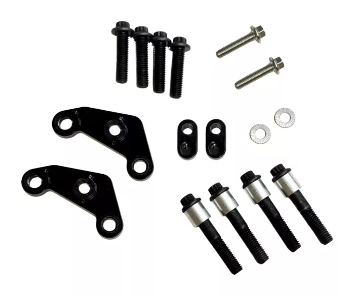 Custom Dynamics Front Brake Caliper Mount for Shark Demon Fog Lights For Harley Touring 2000-2026