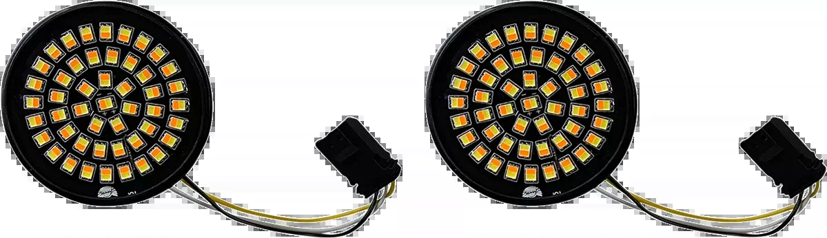 Custom Dynamics JAE LED Amber White Turn Signal Inserts 16-23 Harley CVO FLHXSE
