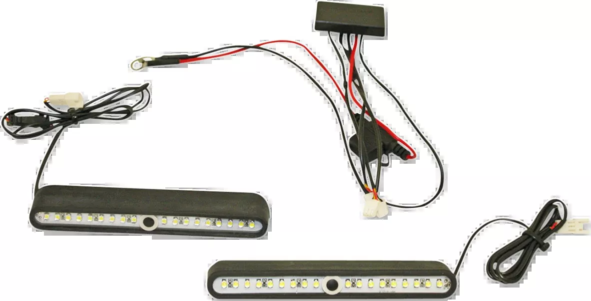Custom Dynamics LED Black Interior Hard Saddlebag Light kit For Harley Davidson