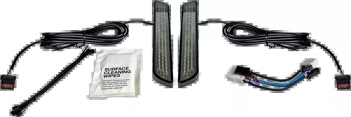 Custom Dynamics LED Front Fork Leg Reflector Lights 1996-2017 Harley Softail