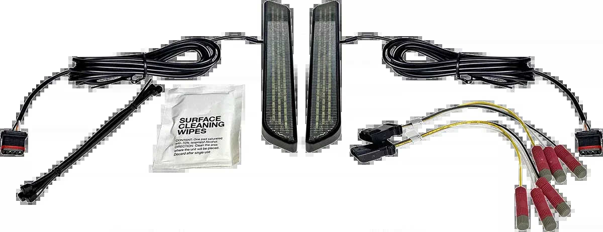 Custom Dynamics LED Front Fork Reflector Lights 2014-2025 Harley Touring FLHR