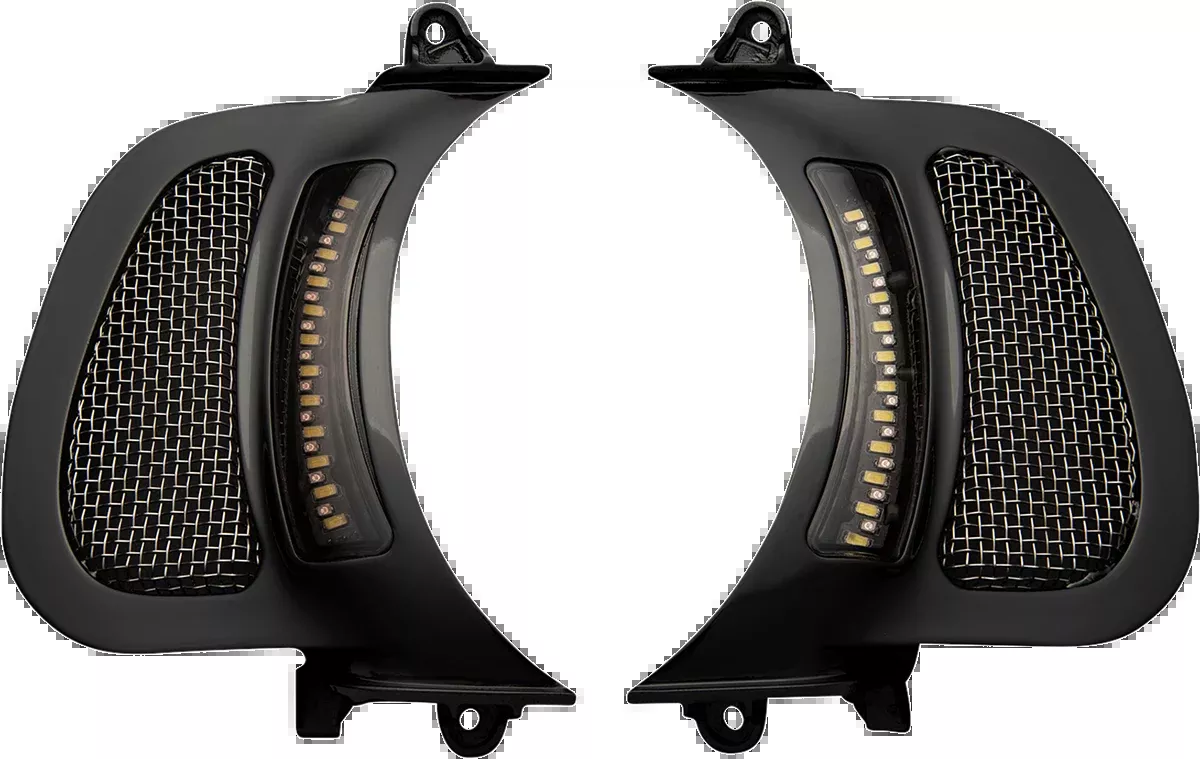 Custom Dynamics LED Turn Signal Fairing Vent Inserts 2015-2024 Harley Road Glide