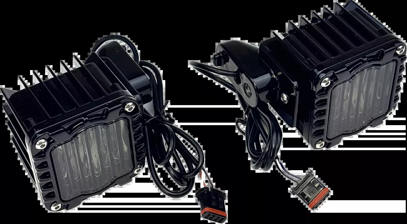 Custom Dynamics LED Turn Signals – Amber/White – Smoke Lens – ’22-’25 FXLRST/FXRST – SD-LRST-FT-AW