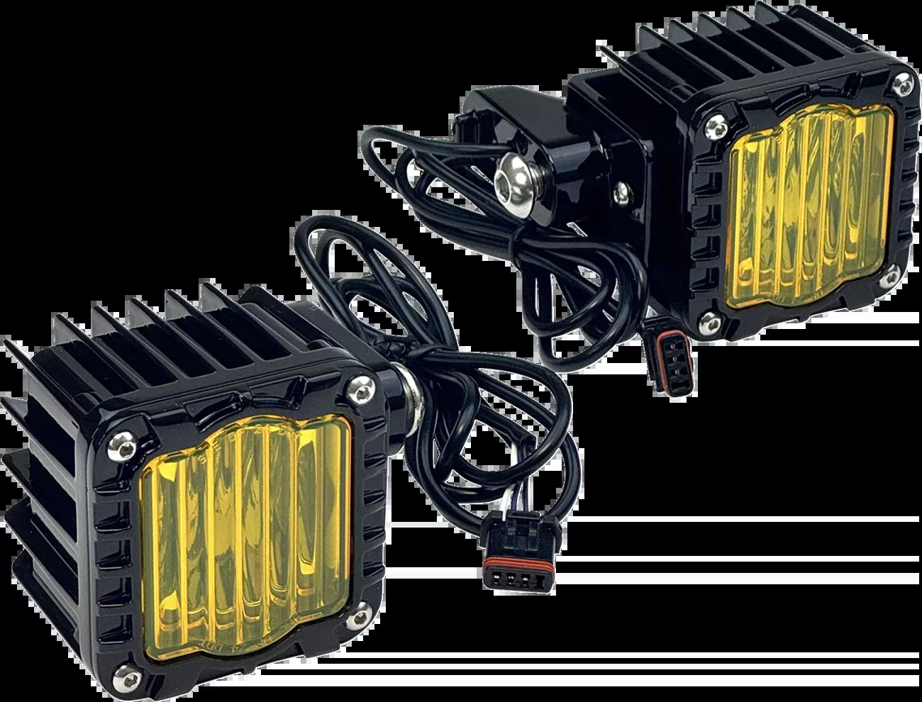 Custom Dynamics LED Turn Signals – Selective Yellow Lens – ’22-’25 FXLRST/FXRST – SD-LRST-FT-YB