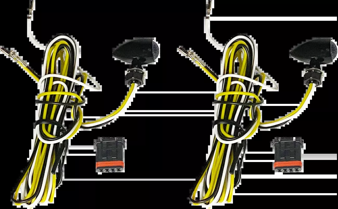 Custom Dynamics Micro Bullet V2 Universal LED Turn Signals for Harley Davidson