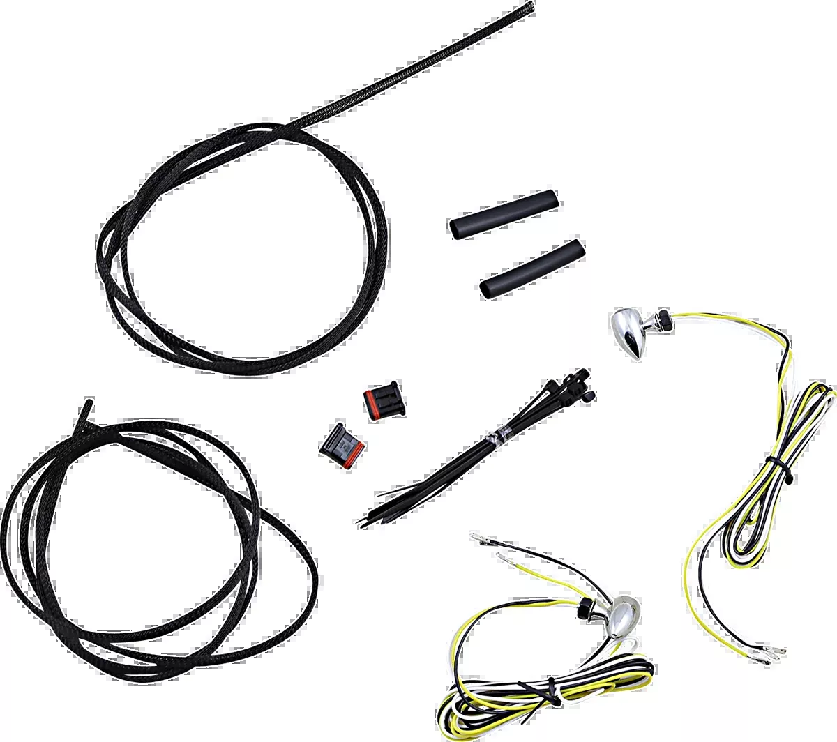 Custom Dynamics Micro Turn Signals - Dual - Amber/White - Chrome - CD-MICRO-AW2-C