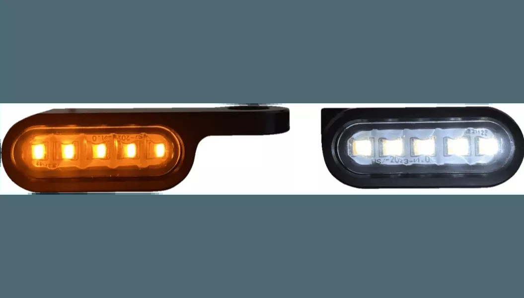 Custom Dynamics Mirror Mount Front Turn Signals for ’18-Up Harley Davidson Softail Models
