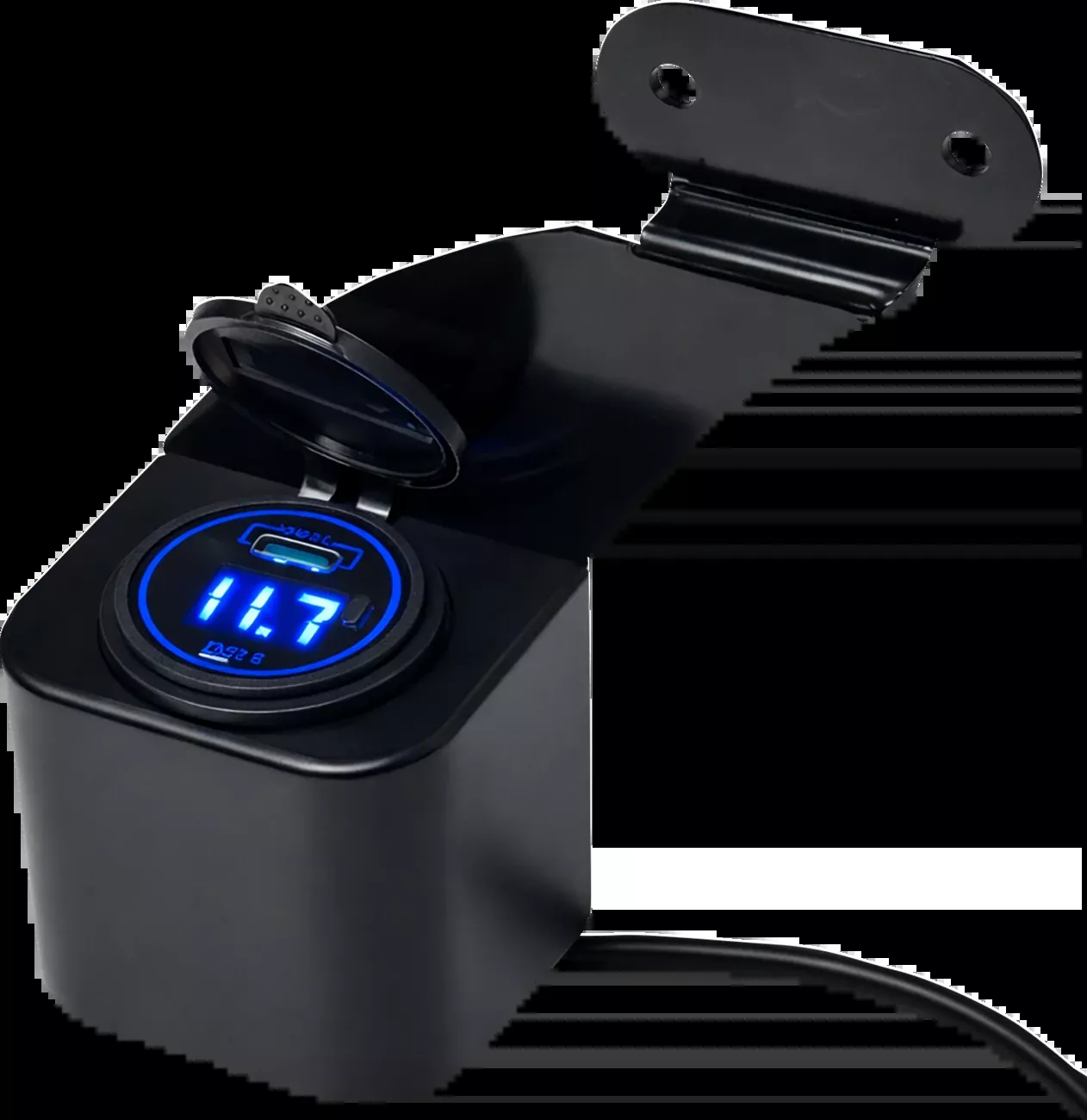 Custom Dynamics Power Port – 12 V – Harley-Davidson Tour-Pak – CD-PP-TP-1