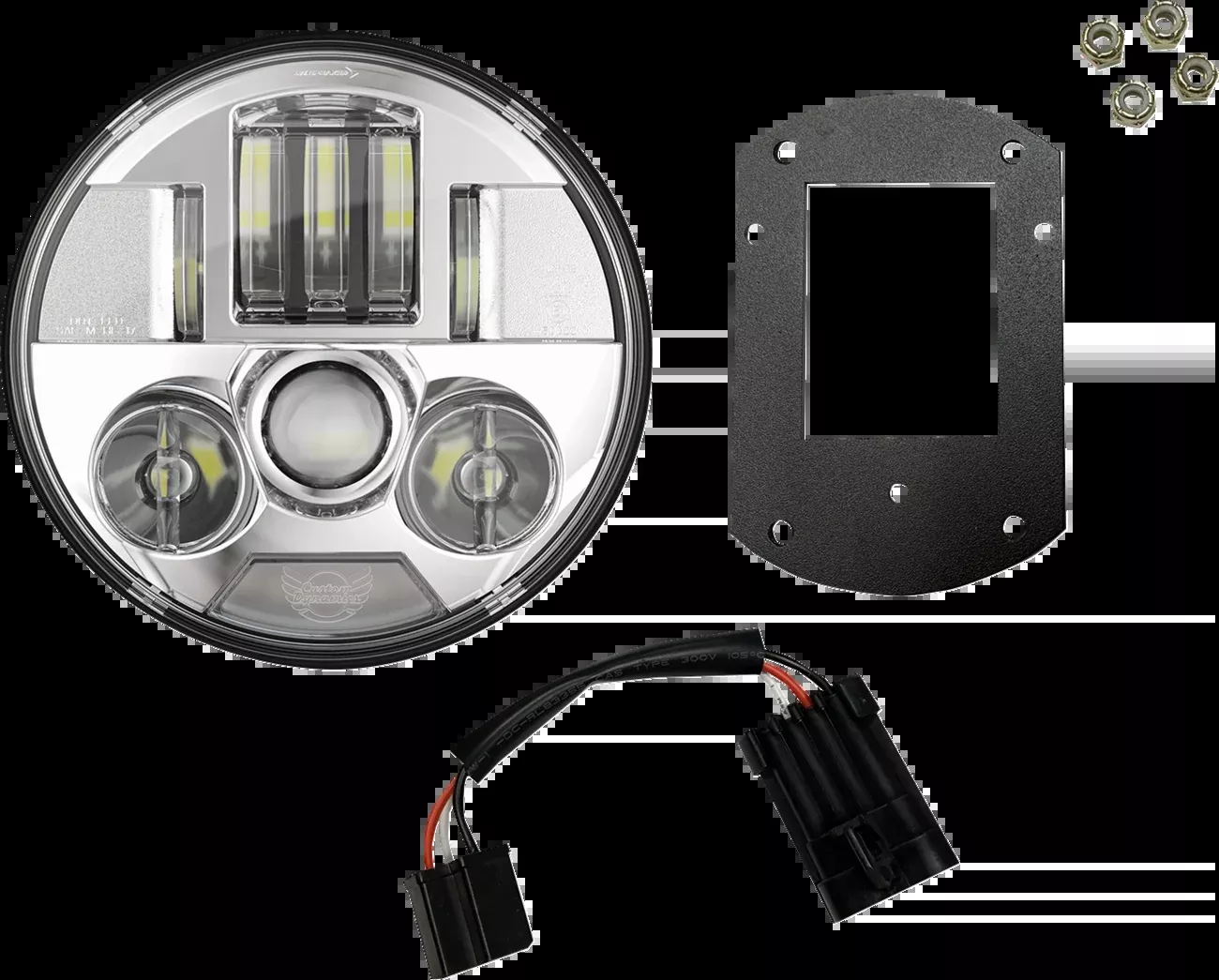 Custom Dynamics ProBEAM 5.75" LED Headlight Kit 2022-24 Harley Softail Low Rider