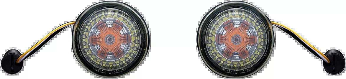 Custom Dynamics Probeam Amber White 1157 LED Smoke Lens Front Turn Signals