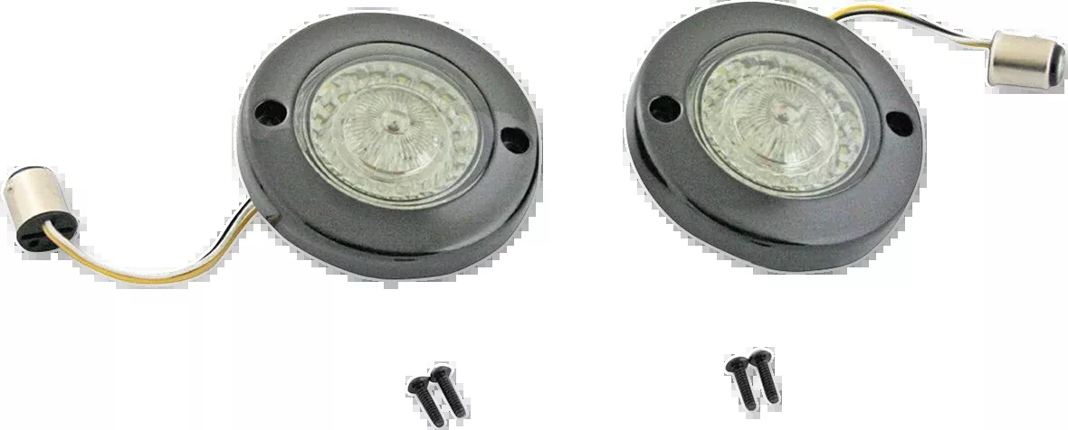 Custom Dynamics Probeam Black 1157 Flat Turn Signal Kit 1986-2021 Harley Touring
