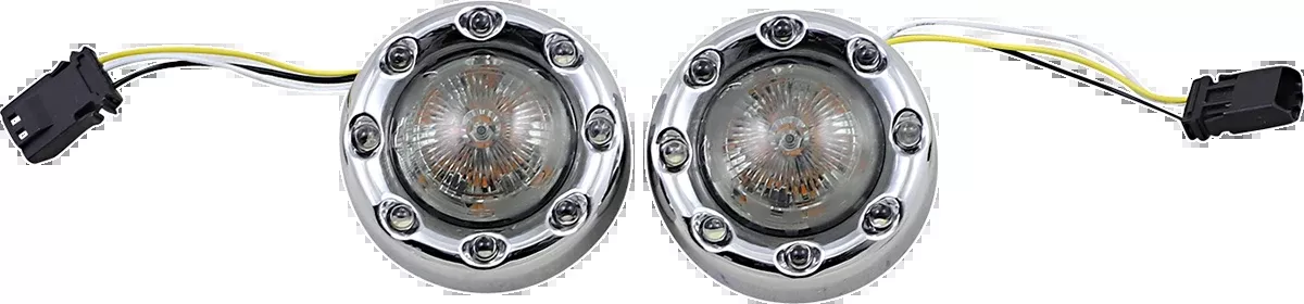 Custom Dynamics Probeam Chrome LED Front Turn Signals 2016-23 Harley CVO Touring