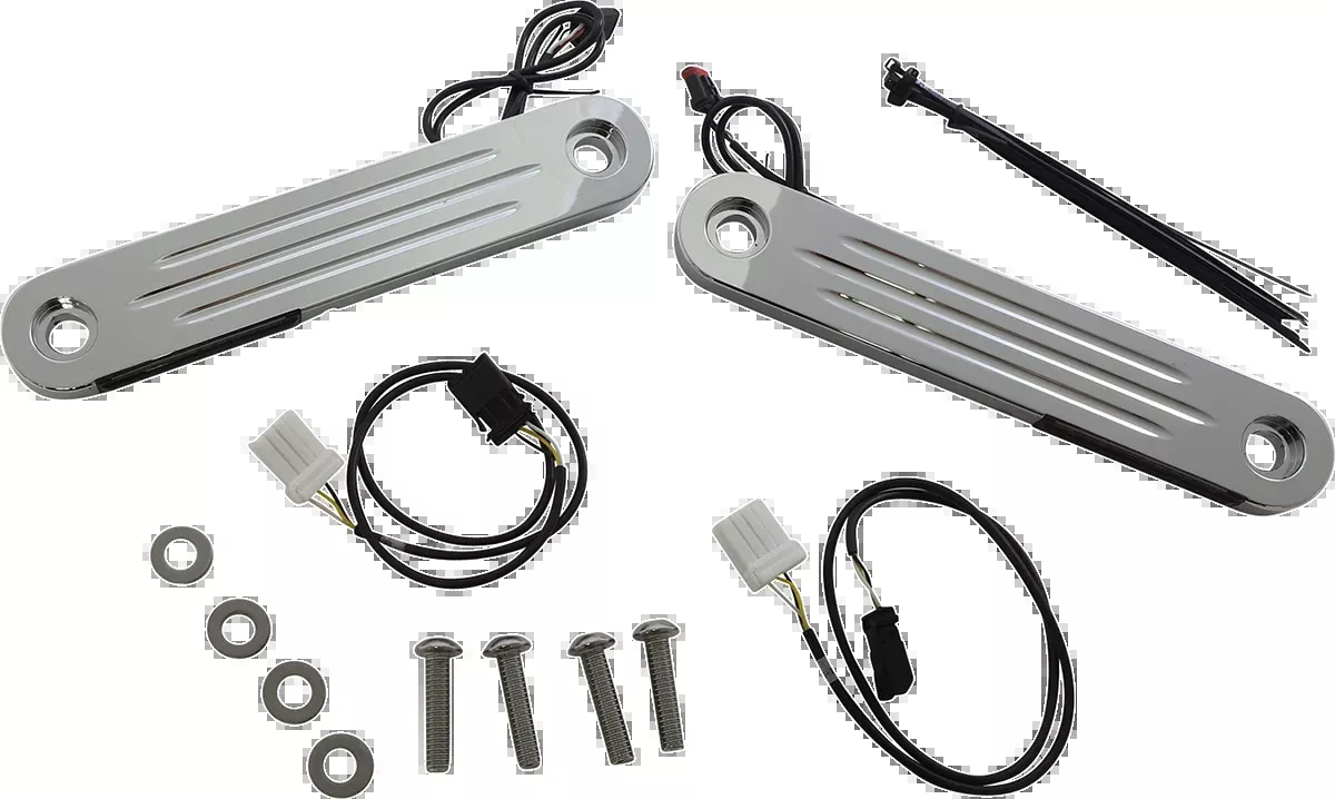 Custom Dynamics ProBeam Chrome LED Lights Strips 2006-2013 Harley Touring Models