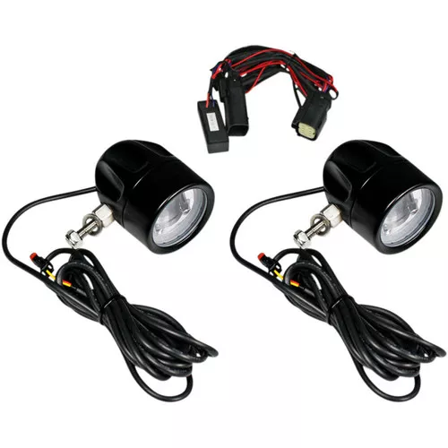 Custom Dynamics Probeam LED Halo Fog Lights for 2009-2013 Harley CVO – Black
