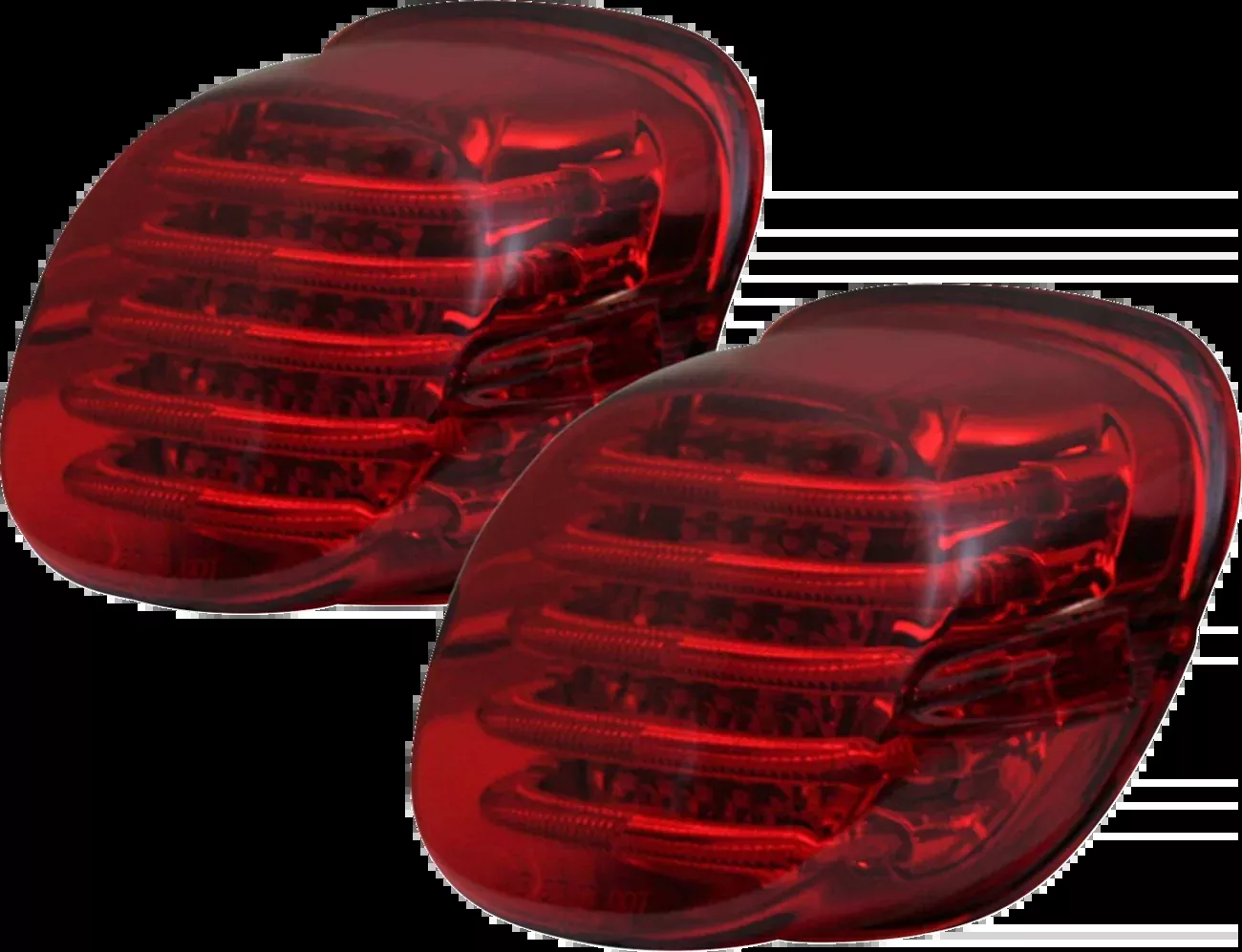 Custom Dynamics ProBEAM LED Taillight - Low-Profile - Red - TRIKE-KIT-1R
