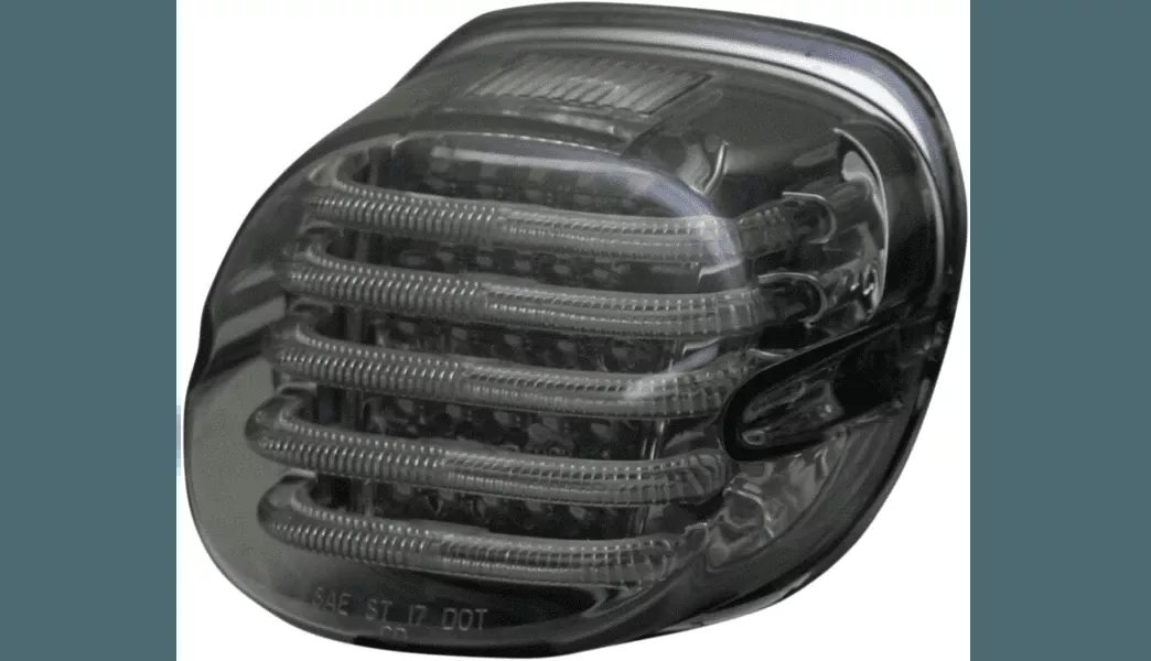 Custom Dynamics ProBeam Low Profile LED Taillight with License Plate Illumination Window for '99-23 Harley Davidson - Red