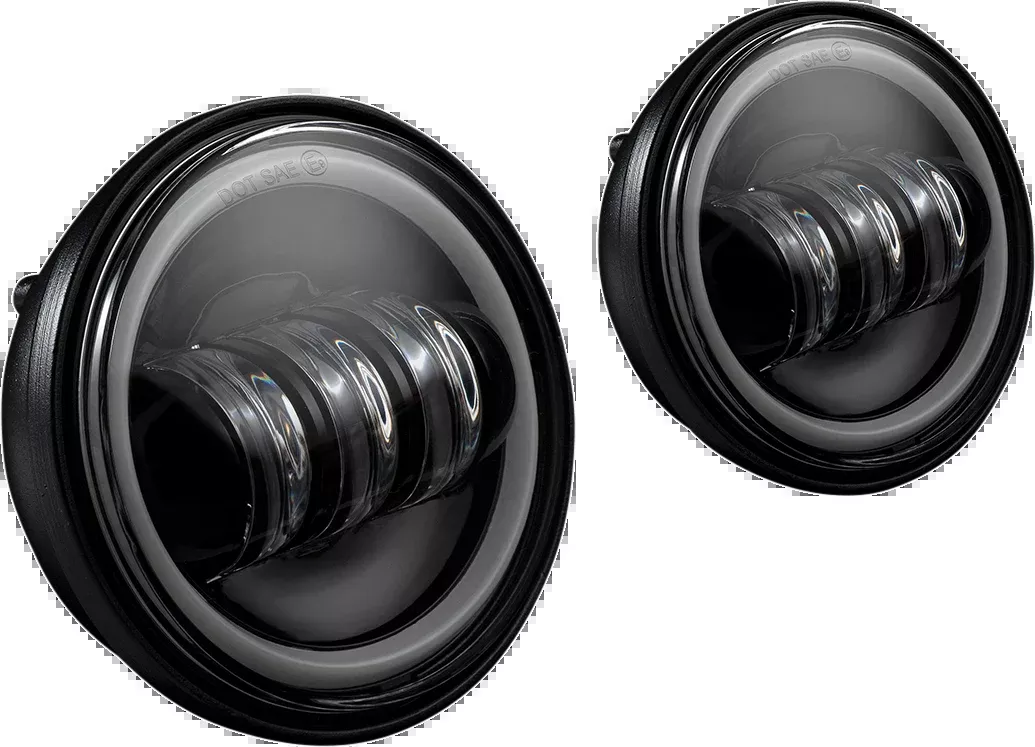 Custom Dynamics ProGlow 4.5″ LED Passing Spotlights & Halos 1979-2024 Harley